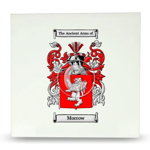 Morrow Large Ceramic Tile with Coat of Arms