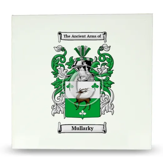 Mullarky Large Ceramic Tile with Coat of Arms