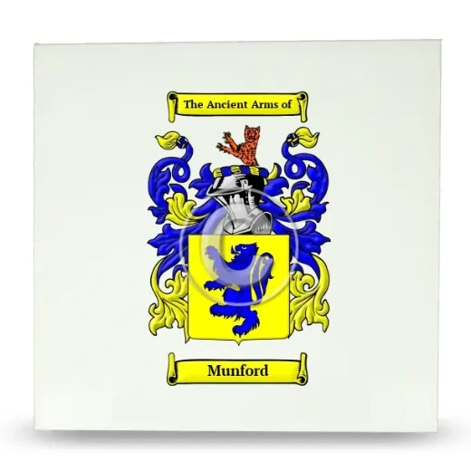 Munford Large Ceramic Tile with Coat of Arms