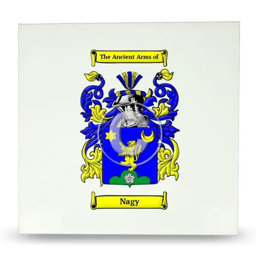Nagy Large Ceramic Tile with Coat of Arms