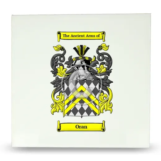 Oran Large Ceramic Tile with Coat of Arms
