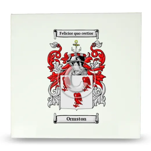 Ormston Large Ceramic Tile with Coat of Arms