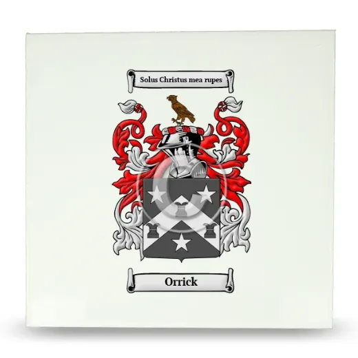 Orrick Large Ceramic Tile with Coat of Arms