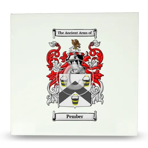 Pember Large Ceramic Tile with Coat of Arms