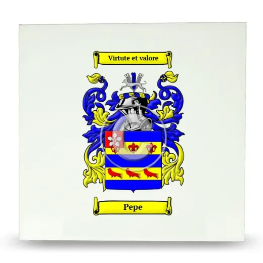 Pepe Large Ceramic Tile with Coat of Arms