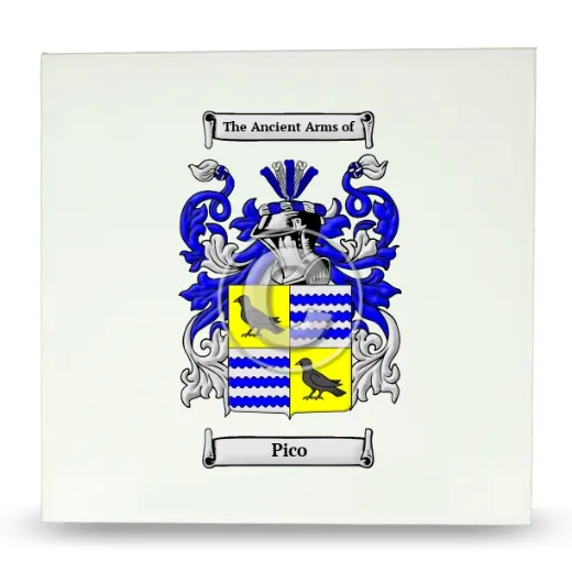 Pico Large Ceramic Tile with Coat of Arms