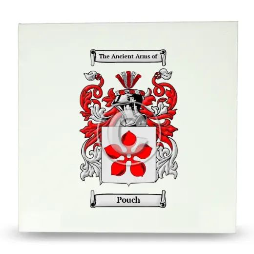 Pouch Large Ceramic Tile with Coat of Arms