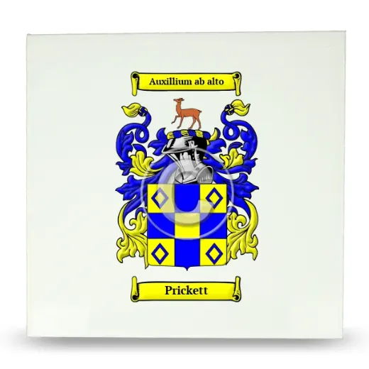 Prickett Large Ceramic Tile with Coat of Arms