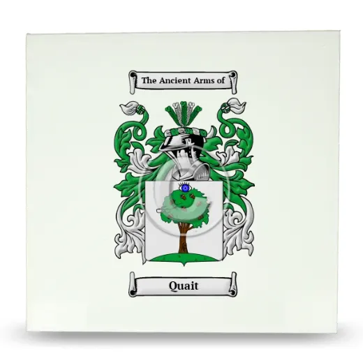 Quait Large Ceramic Tile with Coat of Arms