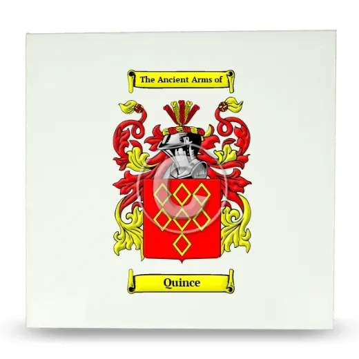 Quince Large Ceramic Tile with Coat of Arms