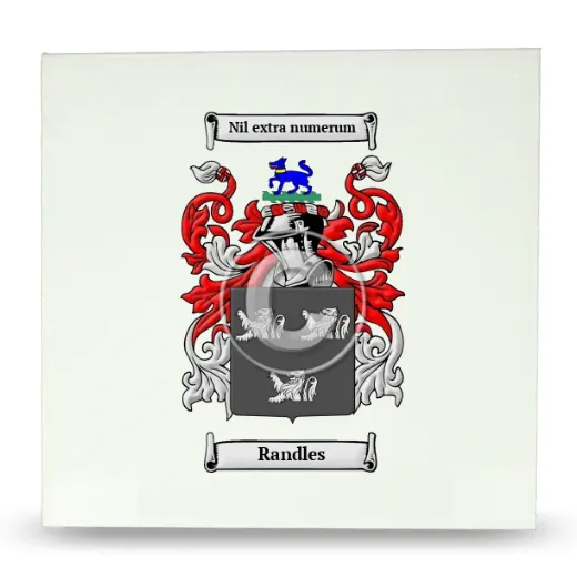 Randles Large Ceramic Tile with Coat of Arms