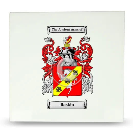 Raskin Large Ceramic Tile with Coat of Arms