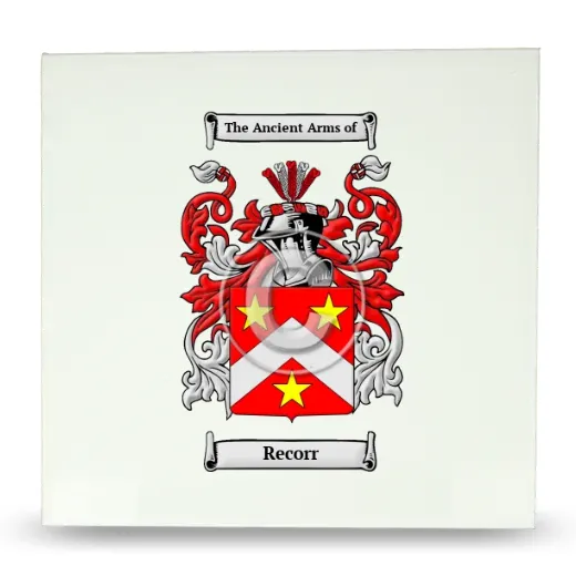 Recorr Large Ceramic Tile with Coat of Arms