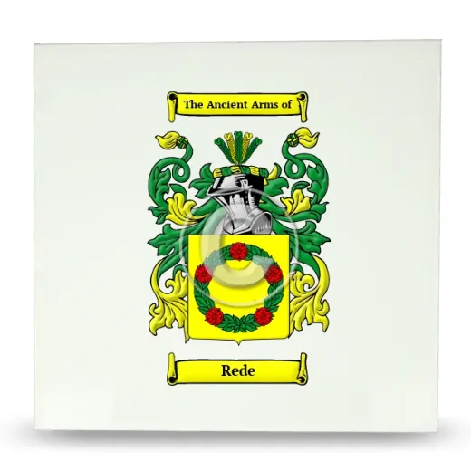 Rede Large Ceramic Tile with Coat of Arms