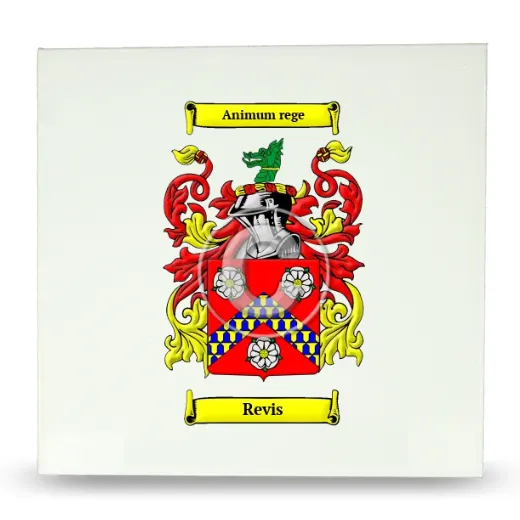 Revis Large Ceramic Tile with Coat of Arms