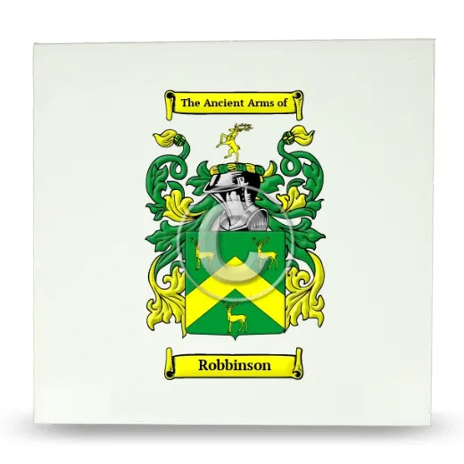 Robbinson Large Ceramic Tile with Coat of Arms