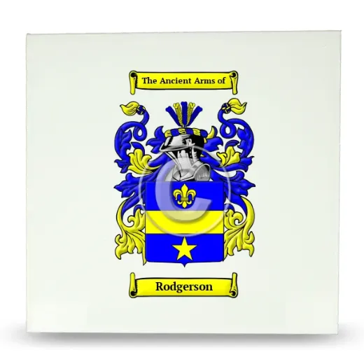 Rodgerson Large Ceramic Tile with Coat of Arms