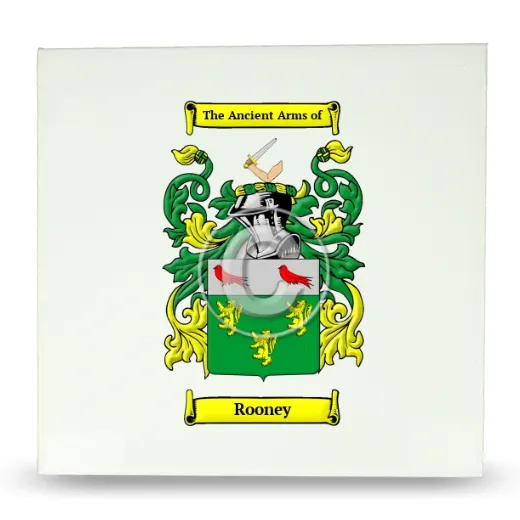 Rooney Large Ceramic Tile with Coat of Arms