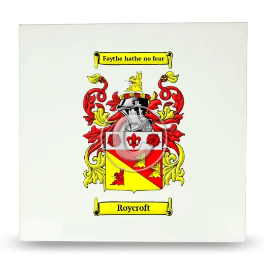 Roycroft Large Ceramic Tile with Coat of Arms