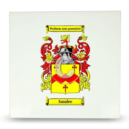 Sandee Large Ceramic Tile with Coat of Arms