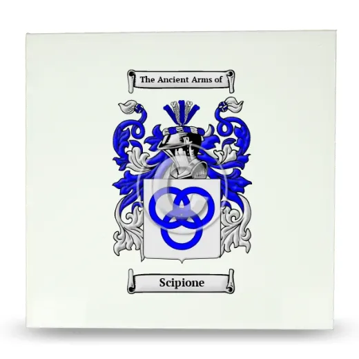 Scipione Large Ceramic Tile with Coat of Arms