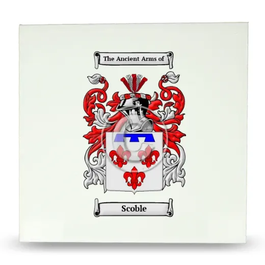 Scoble Large Ceramic Tile with Coat of Arms