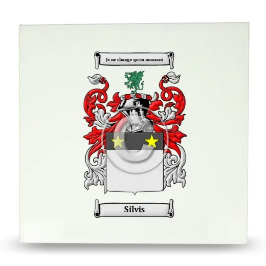 Silvis Large Ceramic Tile with Coat of Arms