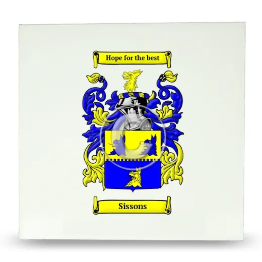 Sissons Large Ceramic Tile with Coat of Arms