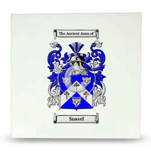 Snasel Large Ceramic Tile with Coat of Arms
