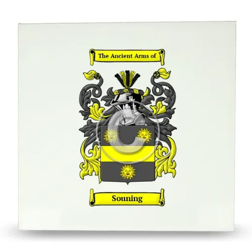 Souning Large Ceramic Tile with Coat of Arms