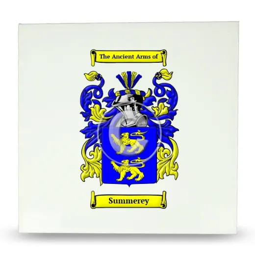 Summerey Large Ceramic Tile with Coat of Arms