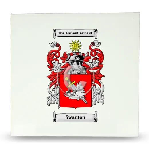 Swanton Large Ceramic Tile with Coat of Arms