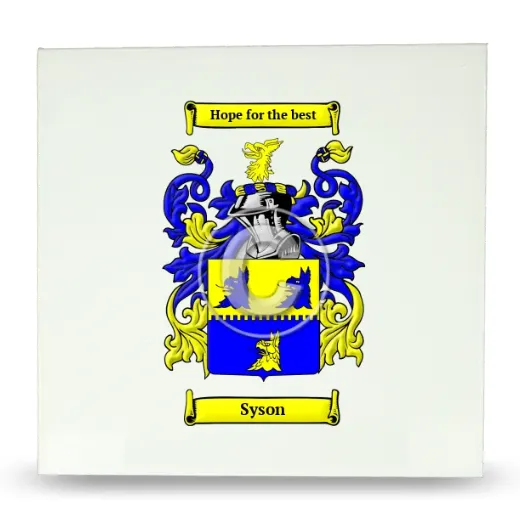 Syson Large Ceramic Tile with Coat of Arms