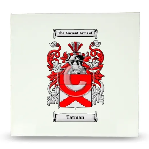 Tatman Large Ceramic Tile with Coat of Arms