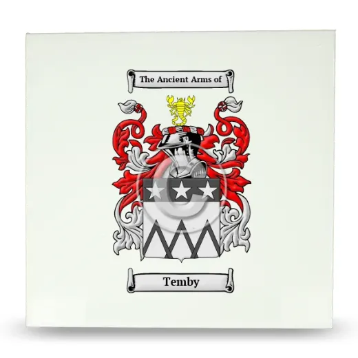 Temby Large Ceramic Tile with Coat of Arms