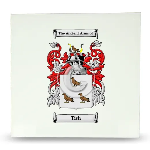 Tish Large Ceramic Tile with Coat of Arms