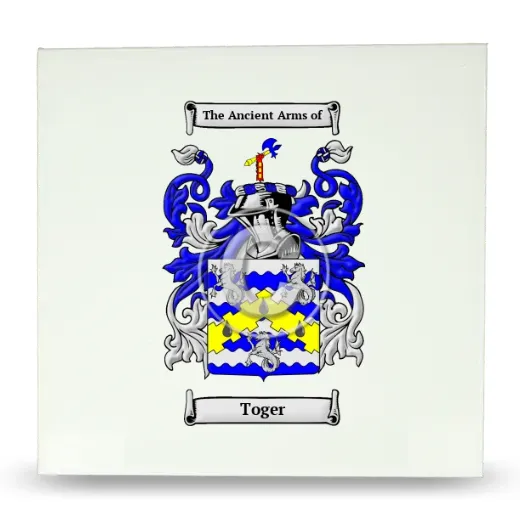 Toger Large Ceramic Tile with Coat of Arms