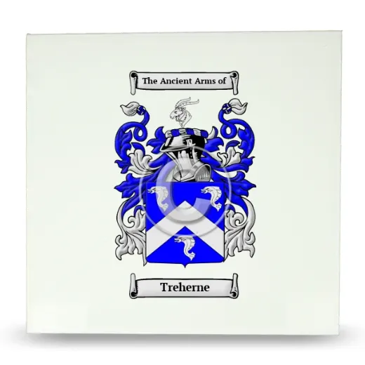 Treherne Large Ceramic Tile with Coat of Arms