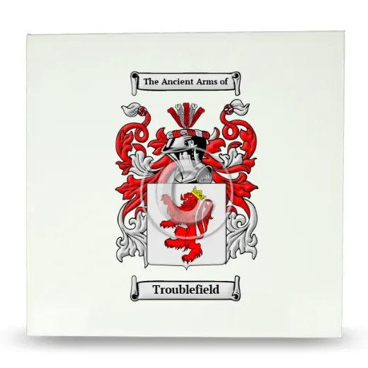 Troublefield Large Ceramic Tile with Coat of Arms
