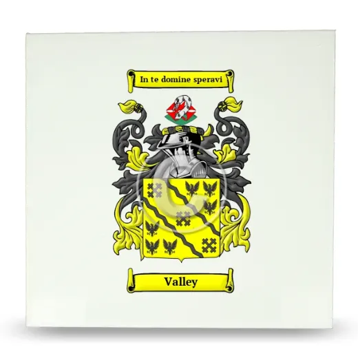 Valley Large Ceramic Tile with Coat of Arms