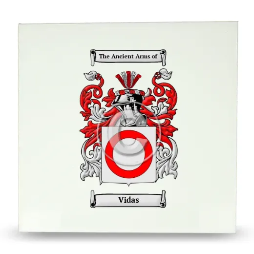 Vidas Large Ceramic Tile with Coat of Arms