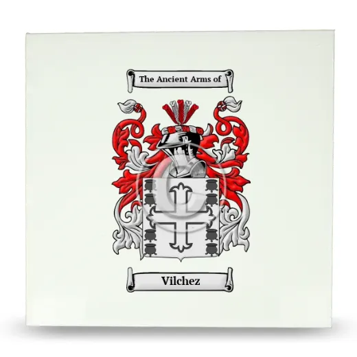 Vilchez Large Ceramic Tile with Coat of Arms