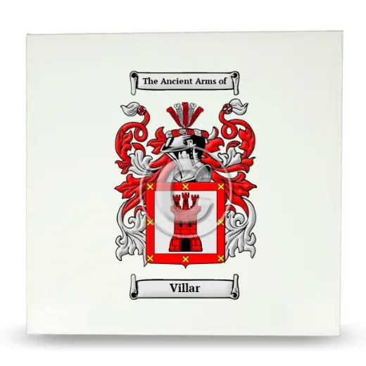 Villar Large Ceramic Tile with Coat of Arms