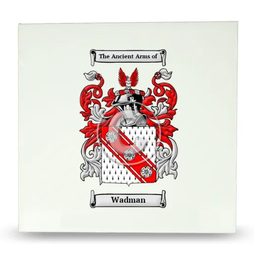 Wadman Large Ceramic Tile with Coat of Arms