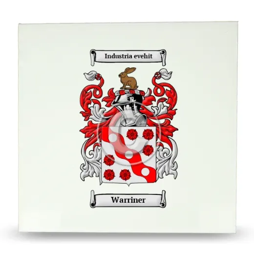 Warriner Large Ceramic Tile with Coat of Arms