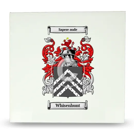 Whisenhunt Large Ceramic Tile with Coat of Arms