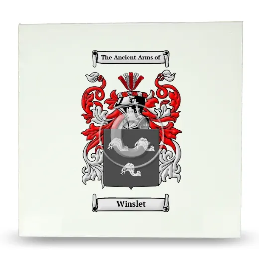 Winslet Large Ceramic Tile with Coat of Arms