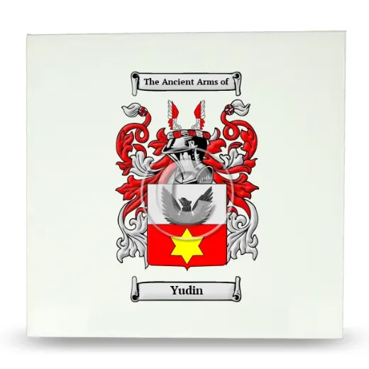 Yudin Large Ceramic Tile with Coat of Arms