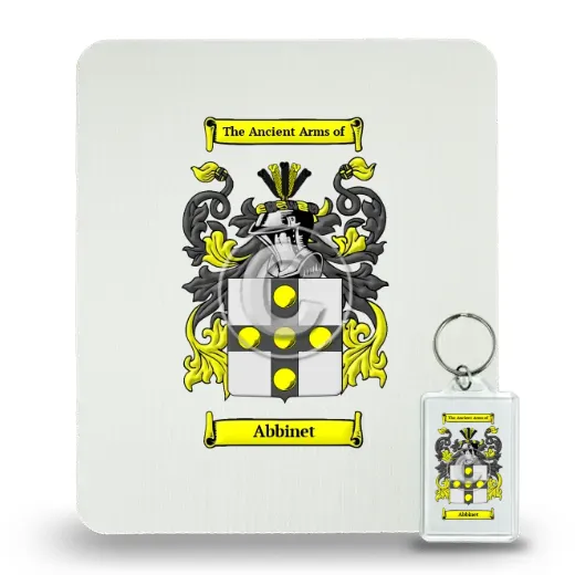 Abbinet Mouse Pad and Keychain Combo Package
