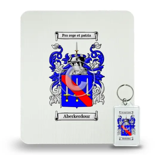 Aberkerdour Mouse Pad and Keychain Combo Package